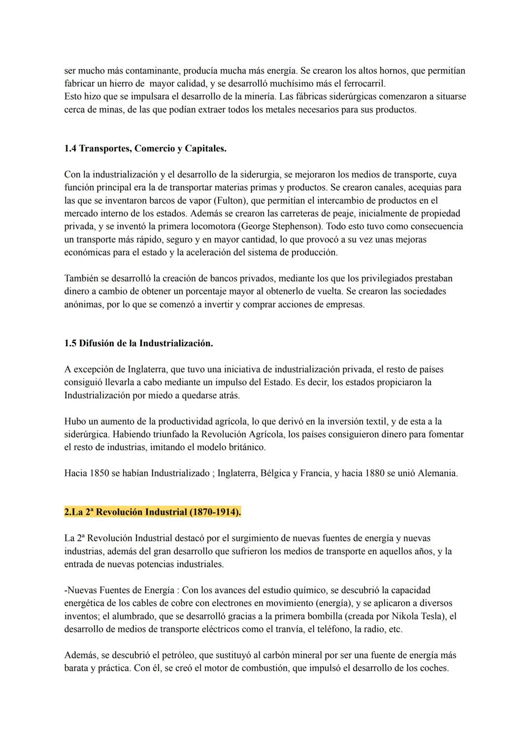 TEMA 2. REVOLUCIÓN INDUSTRIAL E IMPERIALISMO
Introducción.
La Revolución Industrial fue un proceso de transformación económico, social y tec