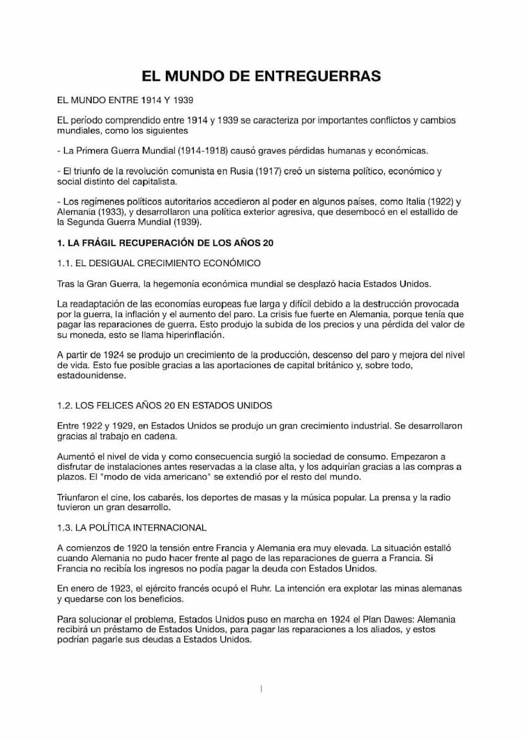 Know El mundo en el periodo de entreguerras: la crisis de 1929. El fascismo italiano. El Nacismo Alemán.  thumbnail
