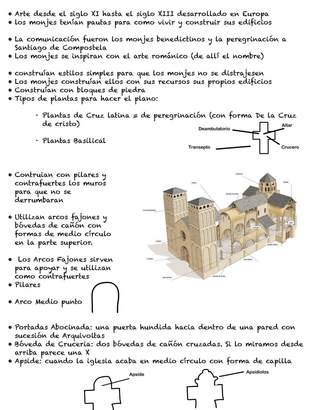 • Arte desde el siglo XI hasta el siglo XIII desarrollado en Europa
• los monjes tenían pautas para como vivir y construir sus edificios
• L