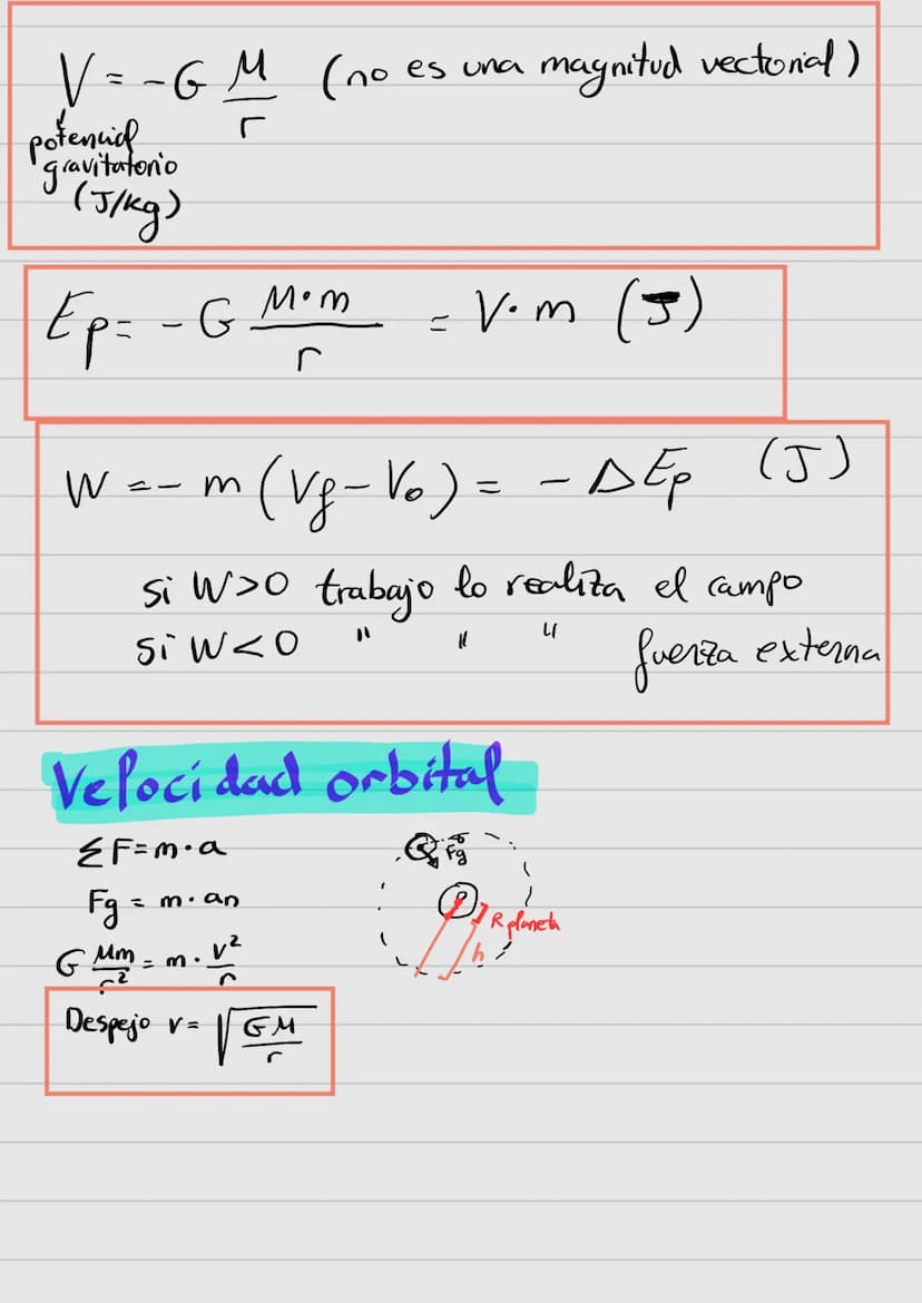 GRAVITACION
BLOQUE 1
- 11
2
F = G M m ₁² G= 6,67·10 Nm / kg ²
-2
fuerza gravitatoria
r²
Notas: en este tipo de problemas, generalmente traba