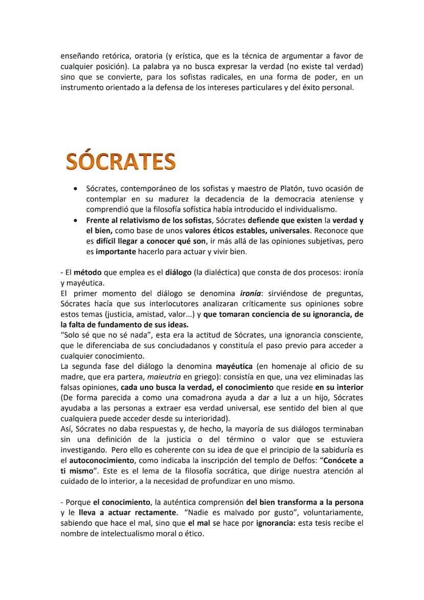 SOFISTAS
Son un conjunto de pensadores que florece en el siglo V a. C. Toman como
objeto central de la reflexión al hombre, a diferencia de 
