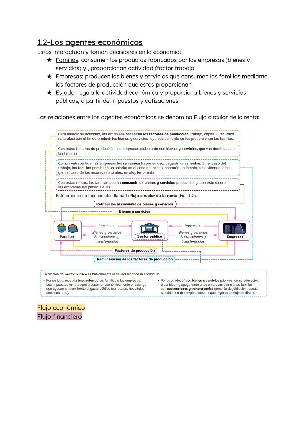 Tema 1- La economía y la
empresa

1.-La actividad económica y sus agentes
La economía es la ciencia que estudia la manera de satisfacer las
