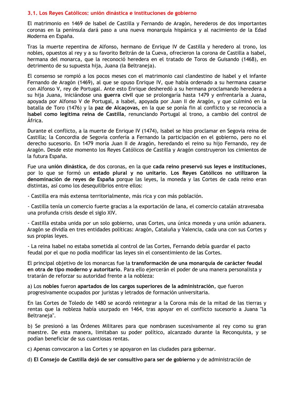 3.1. Los Reyes Católicos: unión dinástica e instituciones de gobierno

El matrimonio en 1469 de Isabel de Castilla y Fernando de Aragón, her