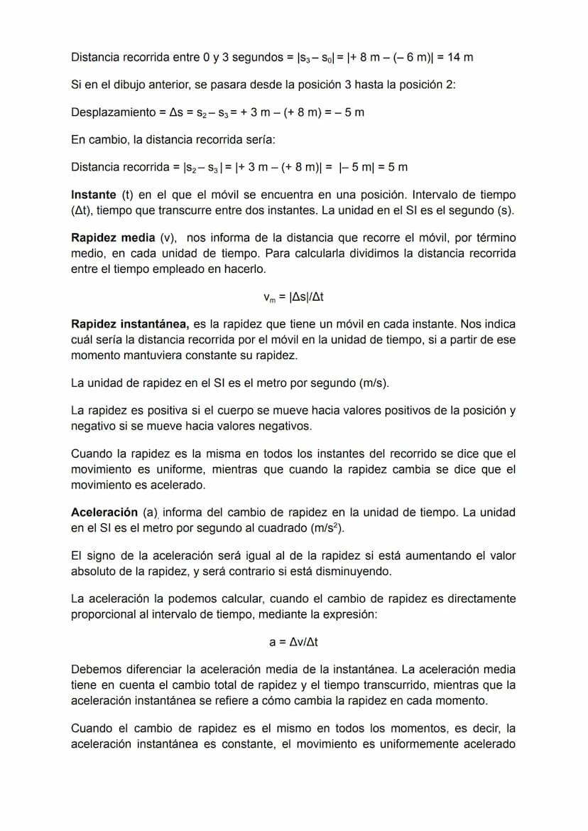 UNIDAD 6: EL MOVIMIENTO
La Cinemática es la parte de la Física que estudia el movimiento de los cuerpos. El
movimiento es el cambio de posic