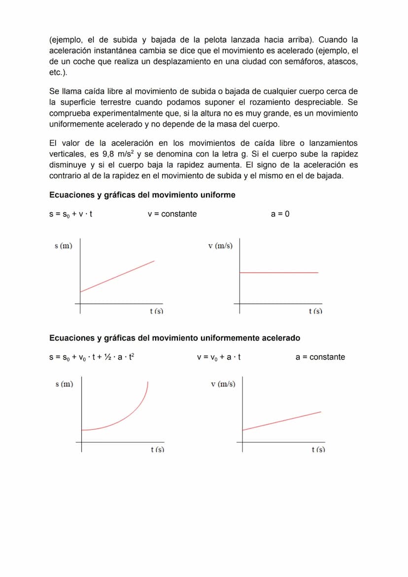 UNIDAD 6: EL MOVIMIENTO
La Cinemática es la parte de la Física que estudia el movimiento de los cuerpos. El
movimiento es el cambio de posic