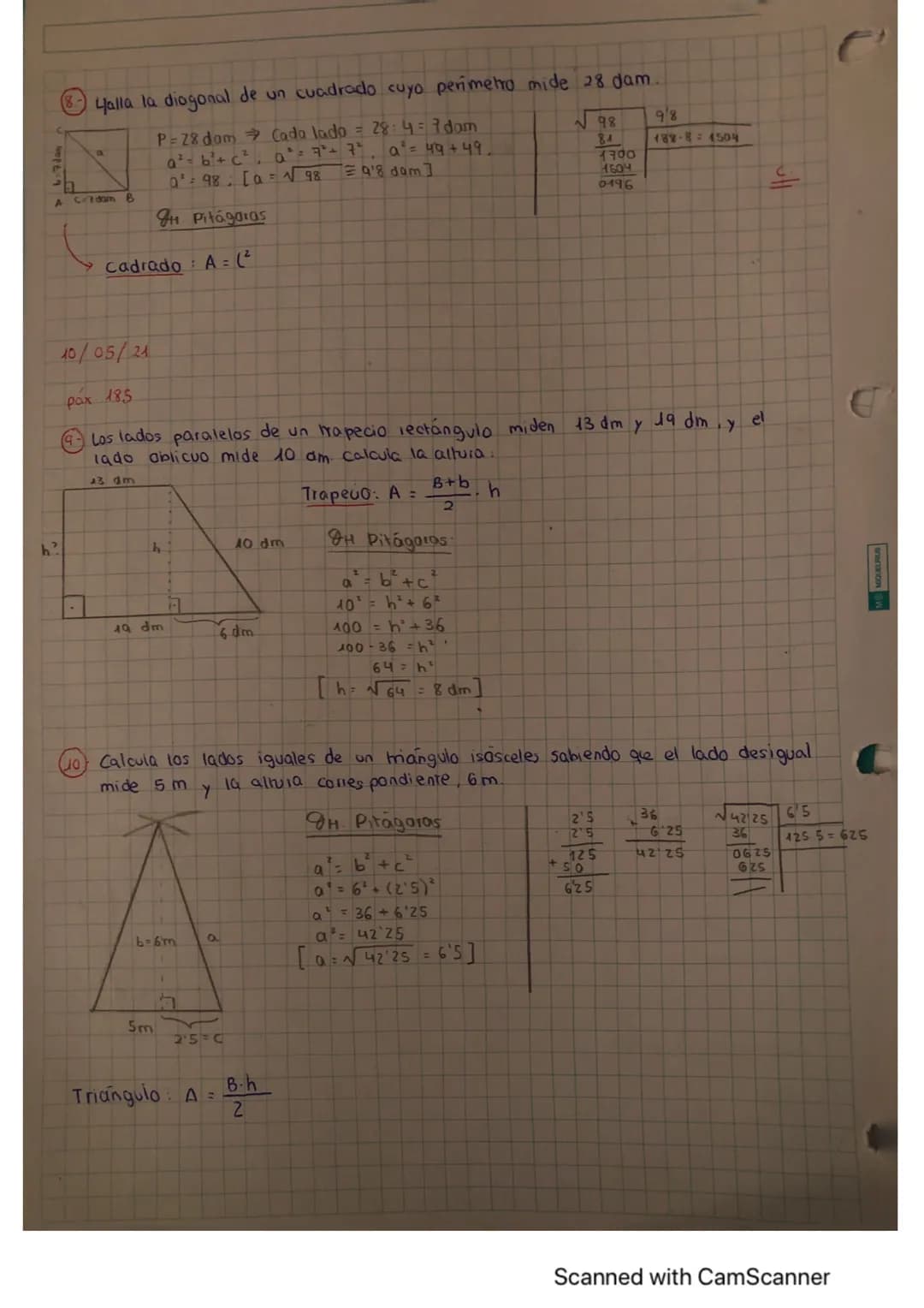 05/05/21
XEOMETRIA ( Terra - Medida) • •
Parte das matemáticas que trata da medición das figuras
Xeom Plana ( Figuras de duas dimensións pol