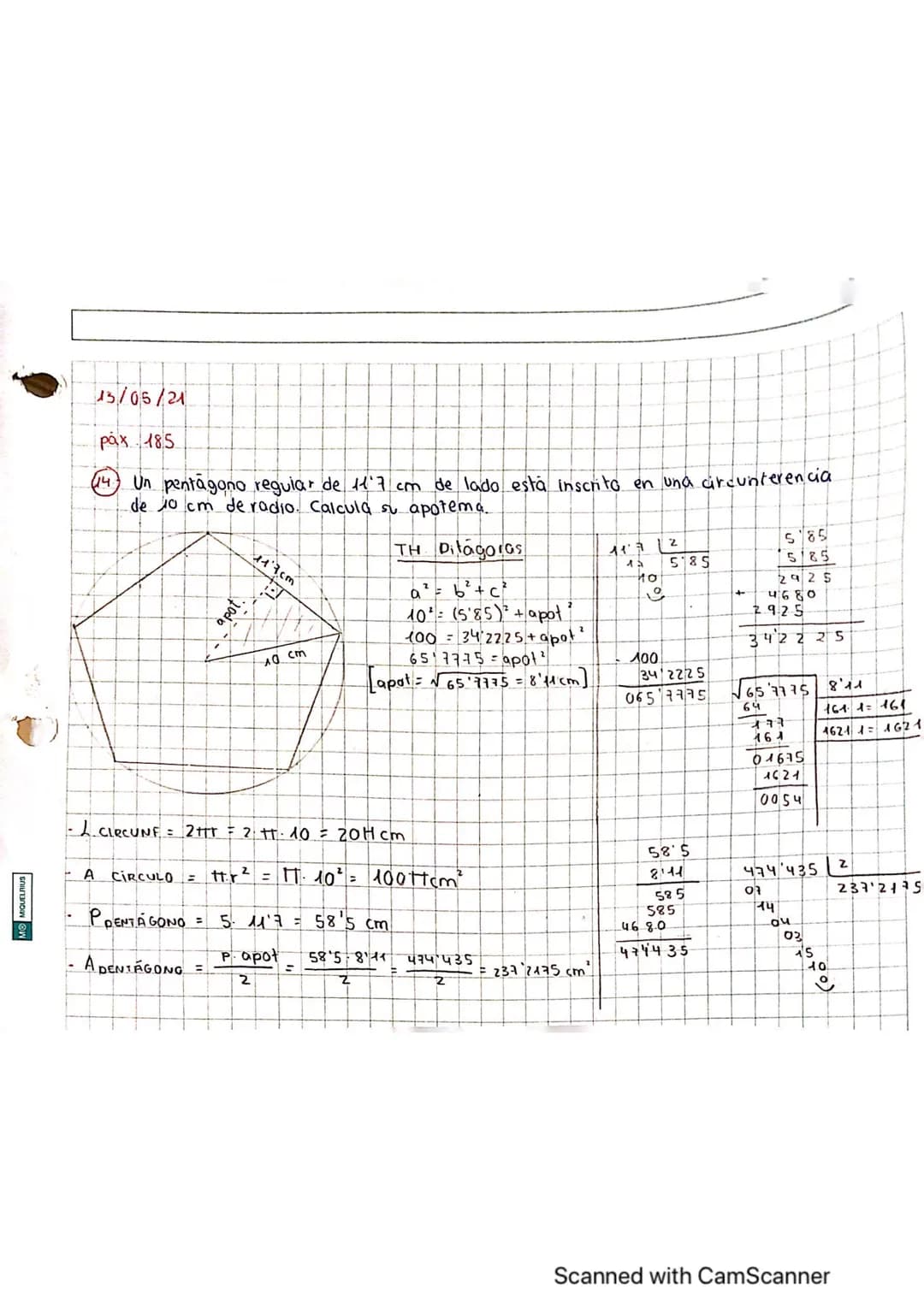 05/05/21
XEOMETRIA ( Terra - Medida) • •
Parte das matemáticas que trata da medición das figuras
Xeom Plana ( Figuras de duas dimensións pol