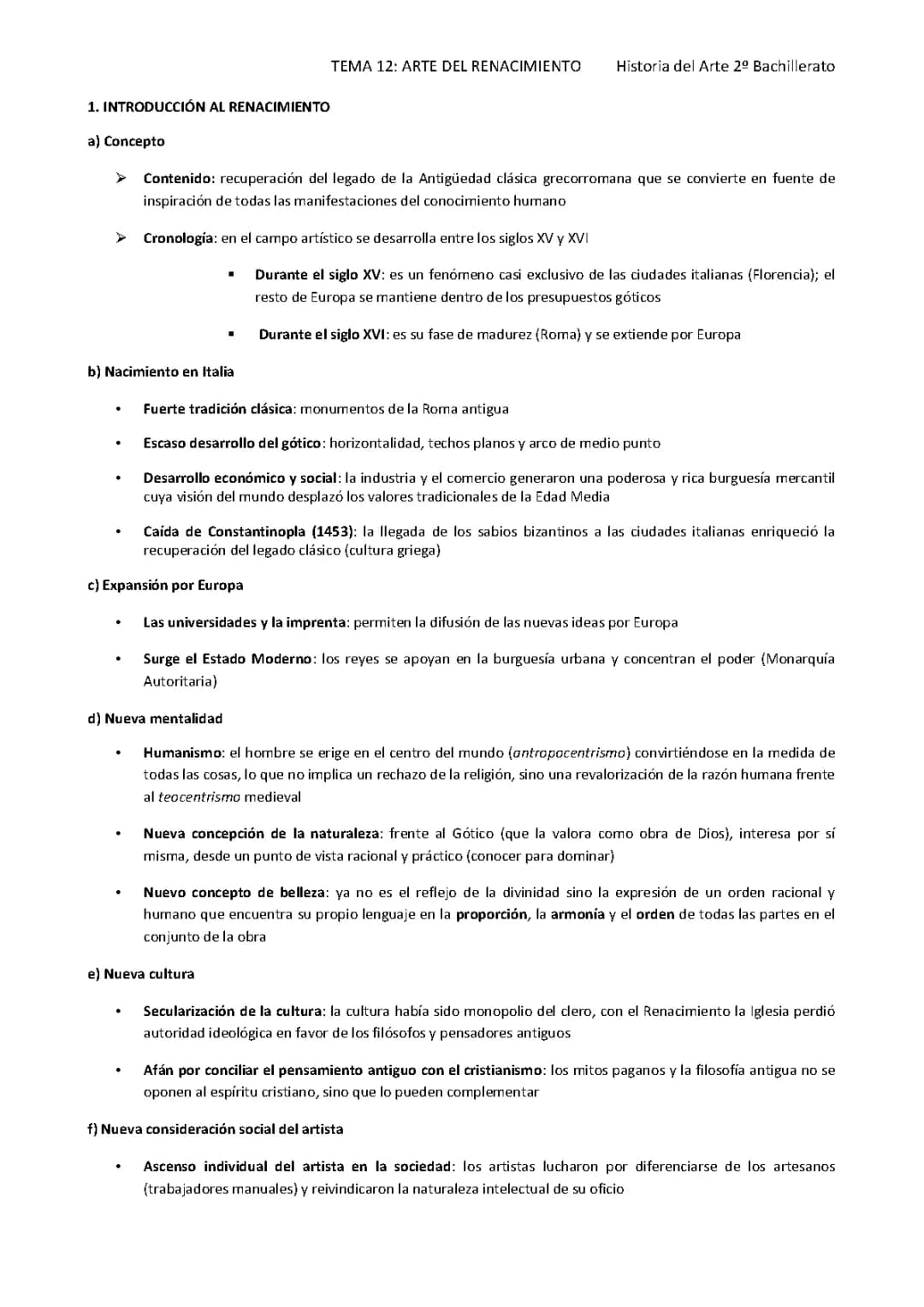 Todo sobre el Arte Renacentista: Características y Ejemplos