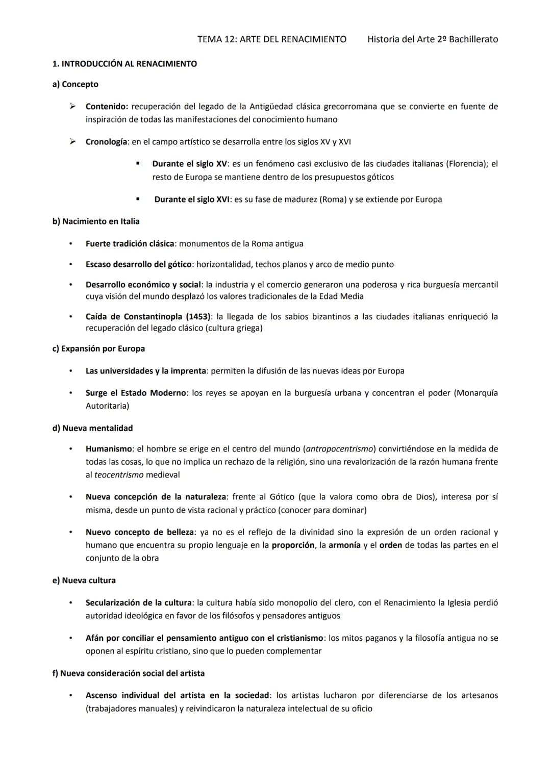 
<p>El arte renacentista se caracteriza por la recuperación del legado de la Antigüedad clásica grecorromana, que se convierte en la fuente 
