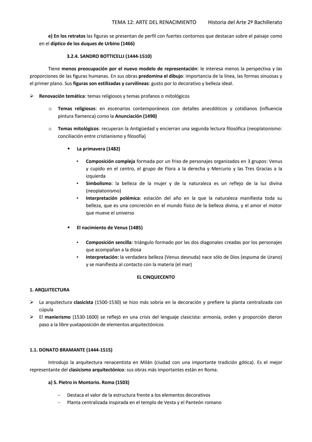 
<p>El arte renacentista se caracteriza por la recuperación del legado de la Antigüedad clásica grecorromana, que se convierte en la fuente 