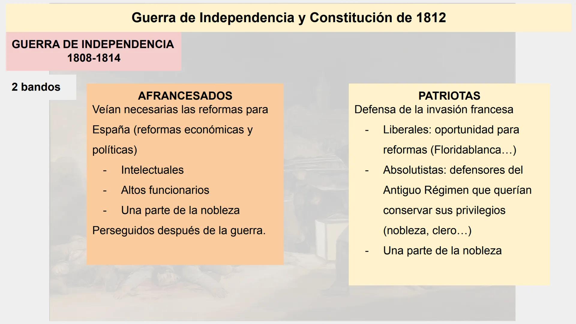 # Guerra de Independencia y Constitución de 1812 Guerra de Independencia y Constitución de 1812

Carlos IV rey en 1788.
2 problemas
- Incapa