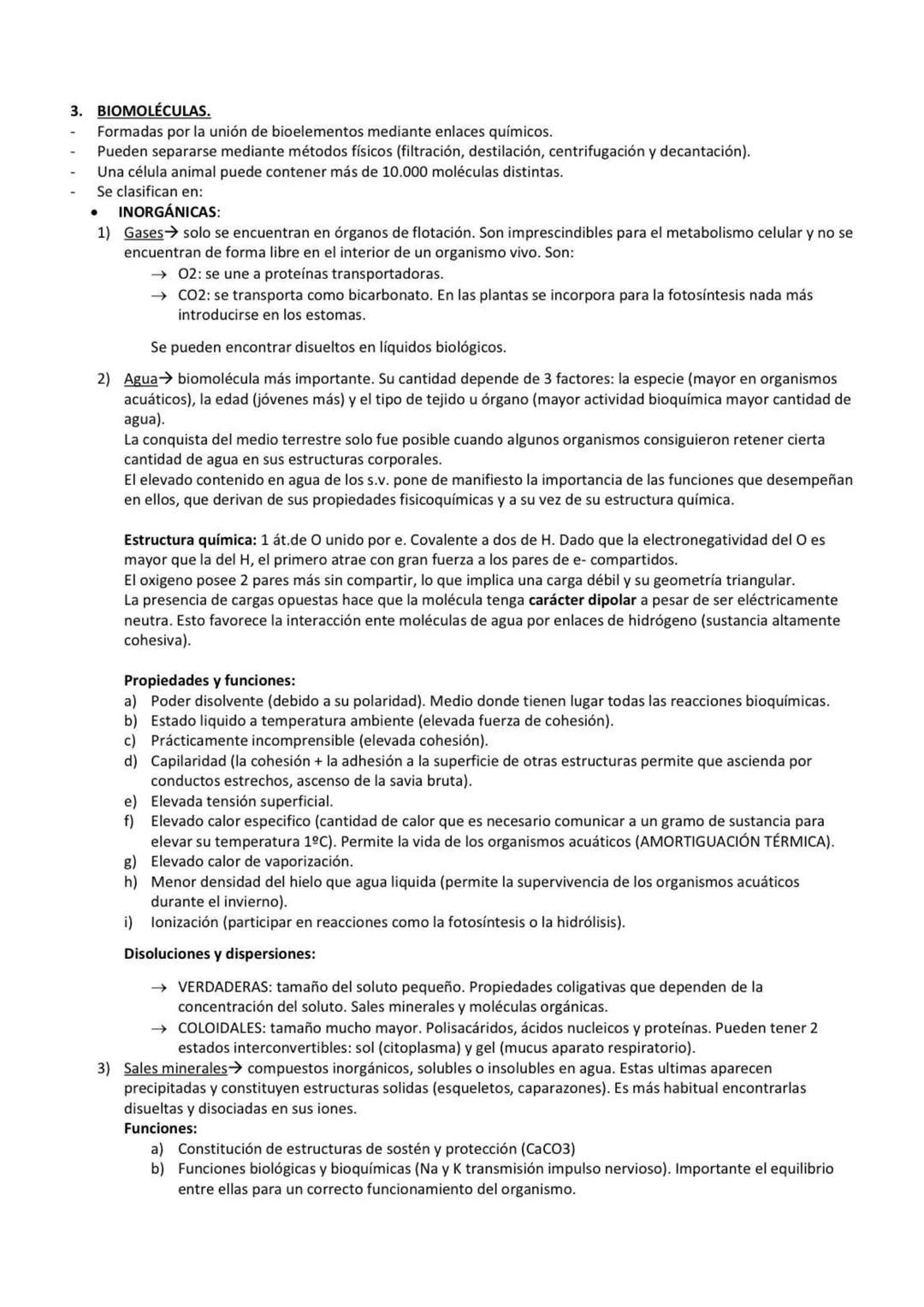 1. BIOELEMENTOS.
La materia orgánica está compuesta por biomoléculas, formadas a su vez por la unión de átomos llamados
bioelementos.
Existe