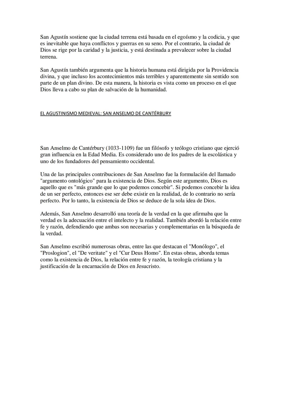 
<p>San Agustín de Hipona (354-430 d.C.) fue un filósofo y teólogo cristiano que influyó en el pensamiento occidental. Su obra más conocida 