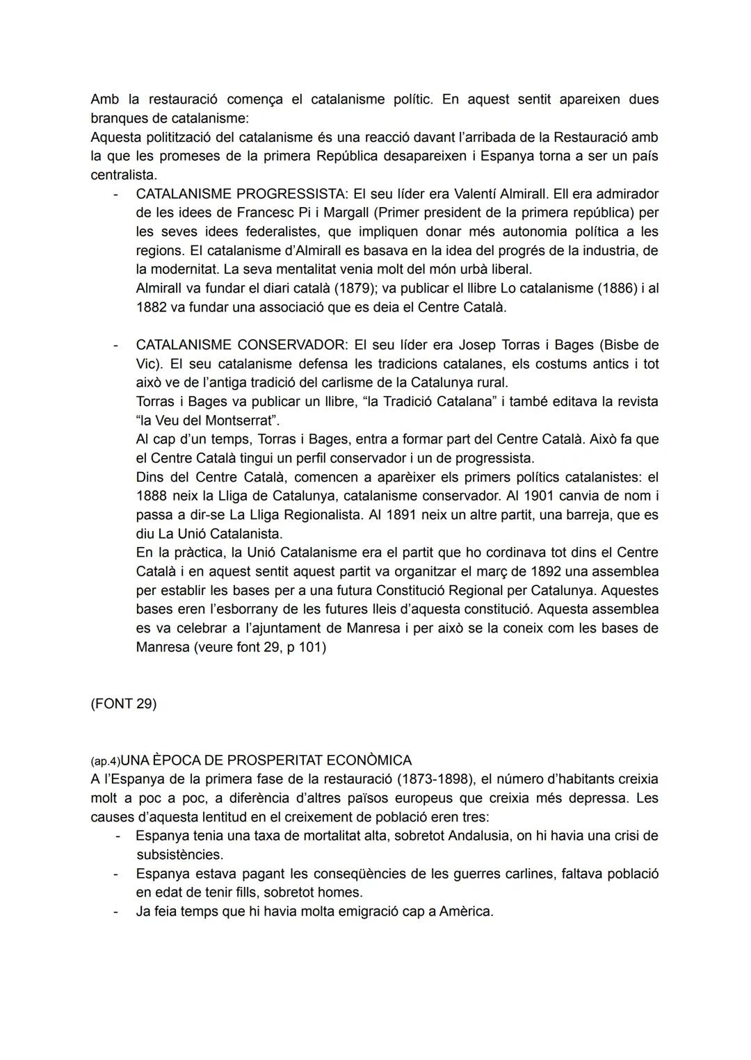 LA RESTAURACIÓ. DE L'INICI AL "DESASTRE" (1875-1898)
(ap. 1)ELS FETS POLÍTICS
Hi havia la 1ª República (feb. 1873 des. 1874). Però el 29 de 
