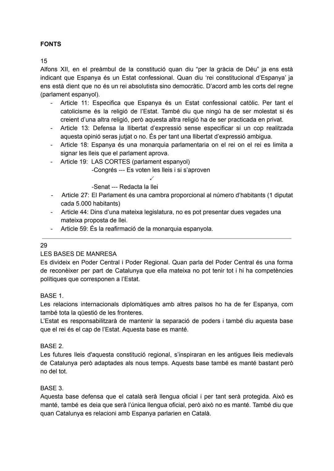 LA RESTAURACIÓ. DE L'INICI AL "DESASTRE" (1875-1898)
(ap. 1)ELS FETS POLÍTICS
Hi havia la 1ª República (feb. 1873 des. 1874). Però el 29 de 