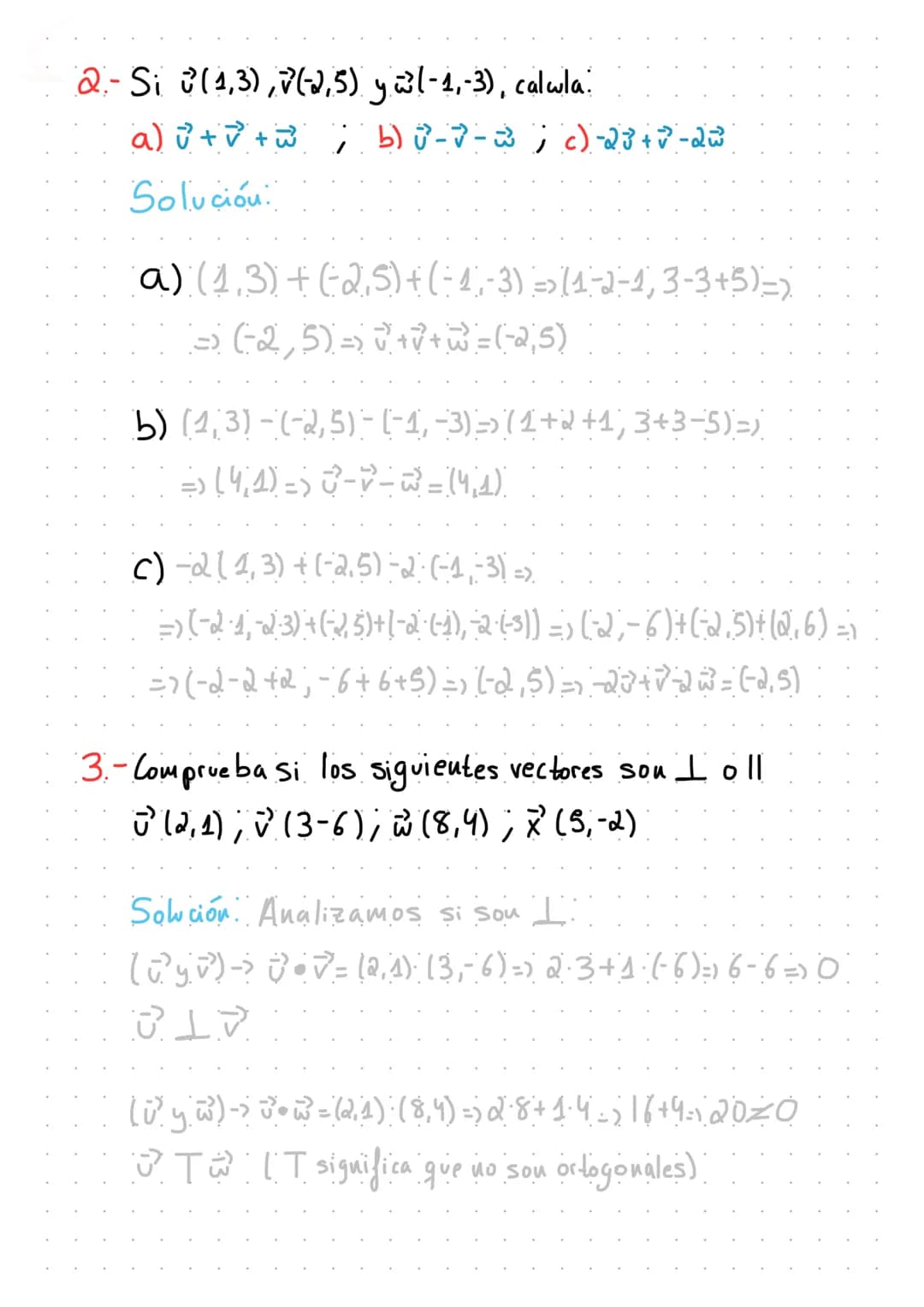 معلومة معه
منم
1.- Calcula los vectores AB, BC, CB y AD y sus
respectivos modulo.
A (20) B (0) C (51) D(32)
Solución:
AB=B-A => (0)-(-), 6) 
