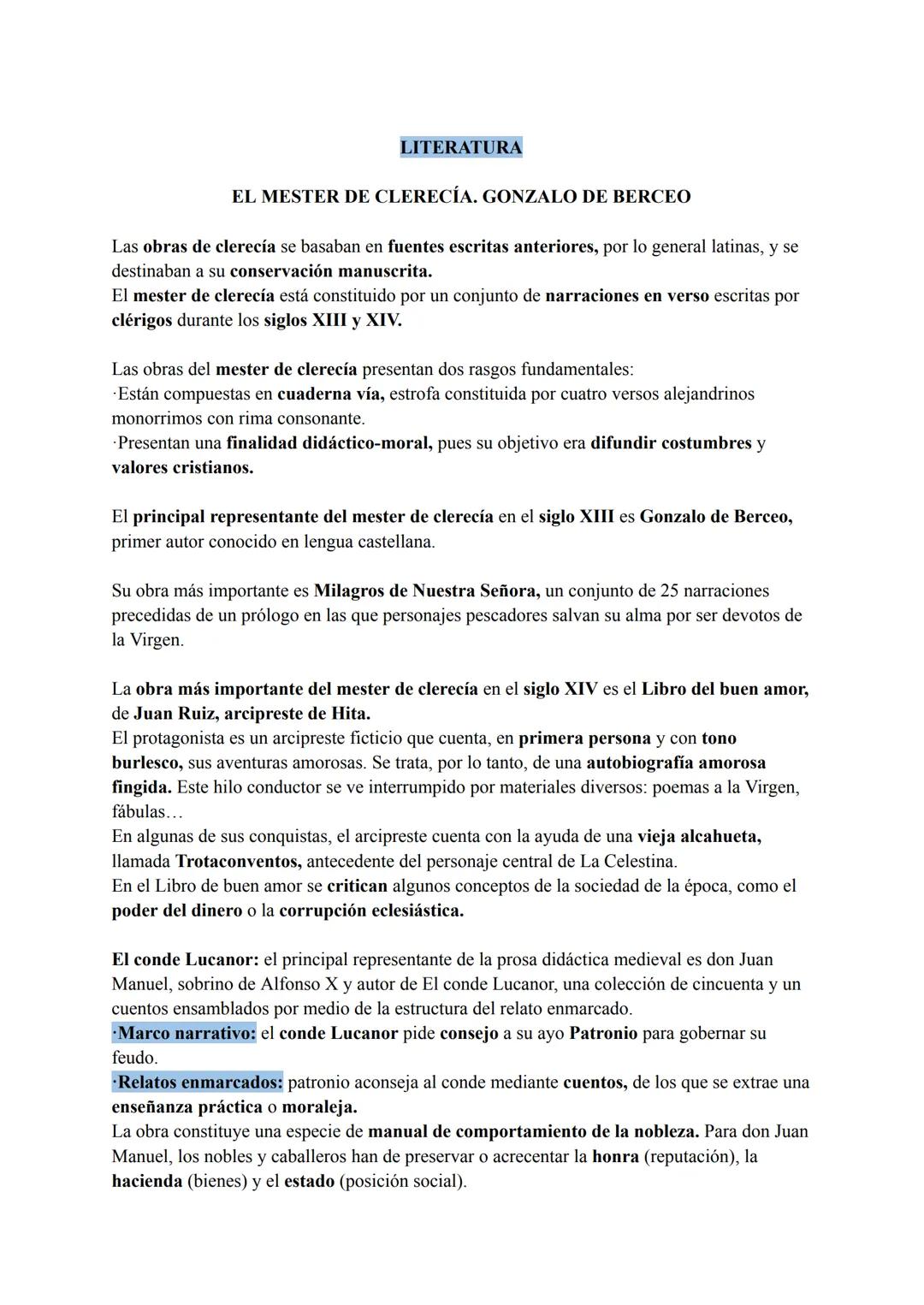 El significado de las palabras y La narrativa didáctica y la prosa medieval
&
La lírica medieval
El significado de una palabra es la idea, c