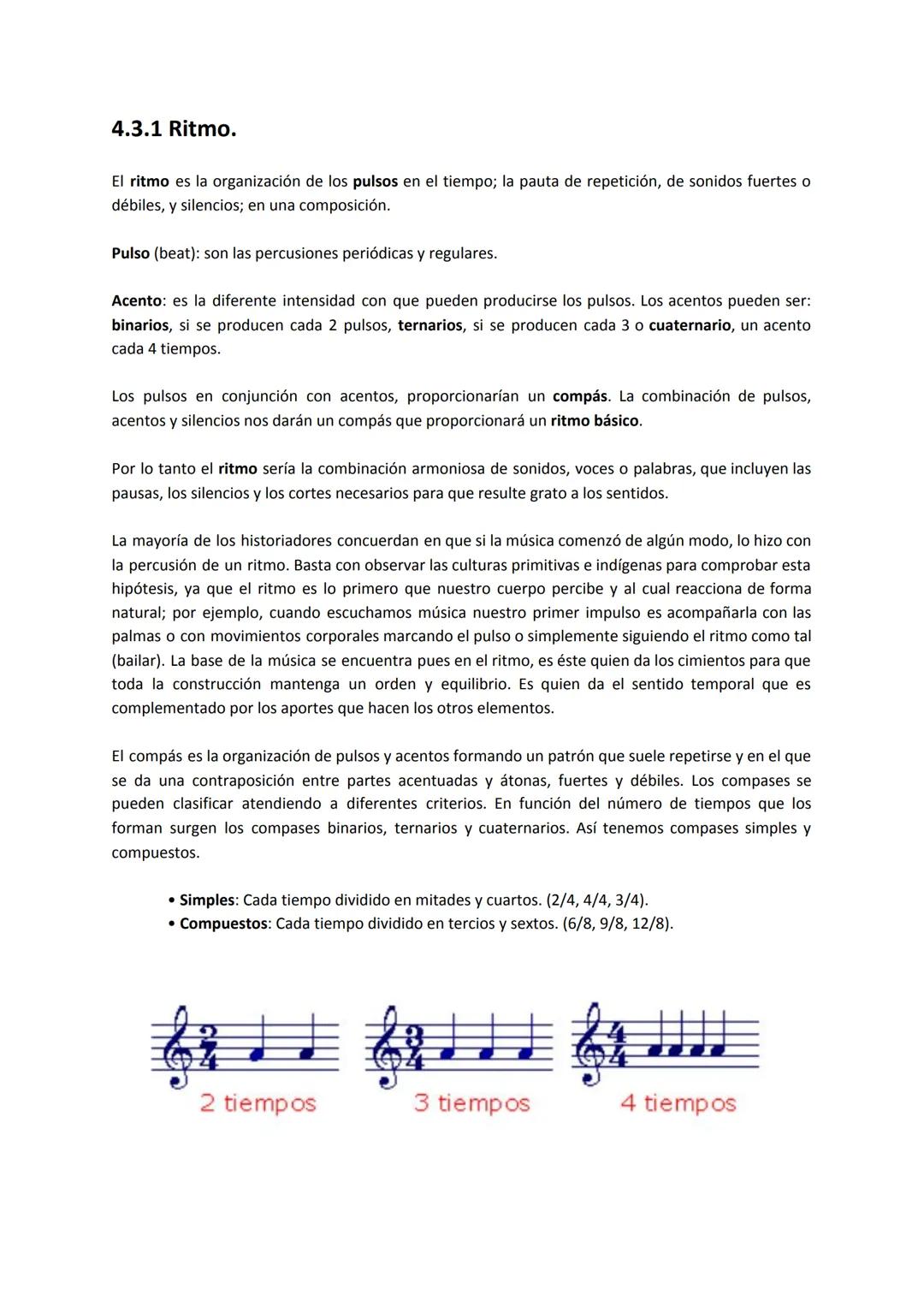 Unidad de trabajo 4
Lenguaje musical
4.1 El sonido: Física, percepción, música.
4.2 Cualidades del sonido.
4.3 Elementos del lenguaje musica
