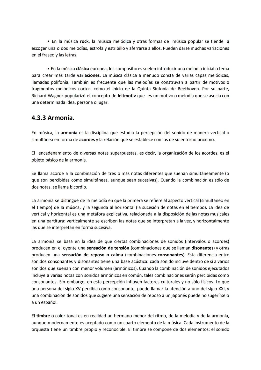 Unidad de trabajo 4
Lenguaje musical
4.1 El sonido: Física, percepción, música.
4.2 Cualidades del sonido.
4.3 Elementos del lenguaje musica