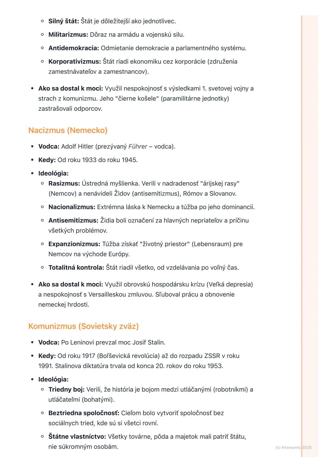 # Vzostup totalitných režimov
(fašizmus, nacizmus,
komunizmus)

1. Prehľad vzostupu totalitných režimov

Po prvej svetovej vojne bola Európa