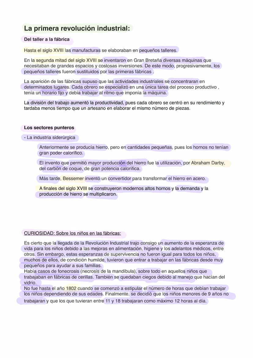 
<p>La Revolución Industrial fue el resultado de un conjunto de cambios económicos y tecnológicos que se produjeron por primera vez en Gran 