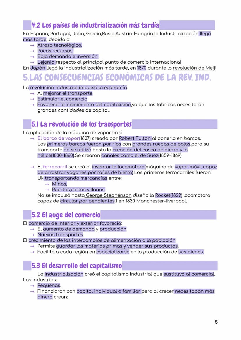 La revolución industrial
1.LAS BASES DE LA REV. IND. EN UK (I)
1.1 El concepto de Revolución Industrial
Industrialización:es el proceso x el