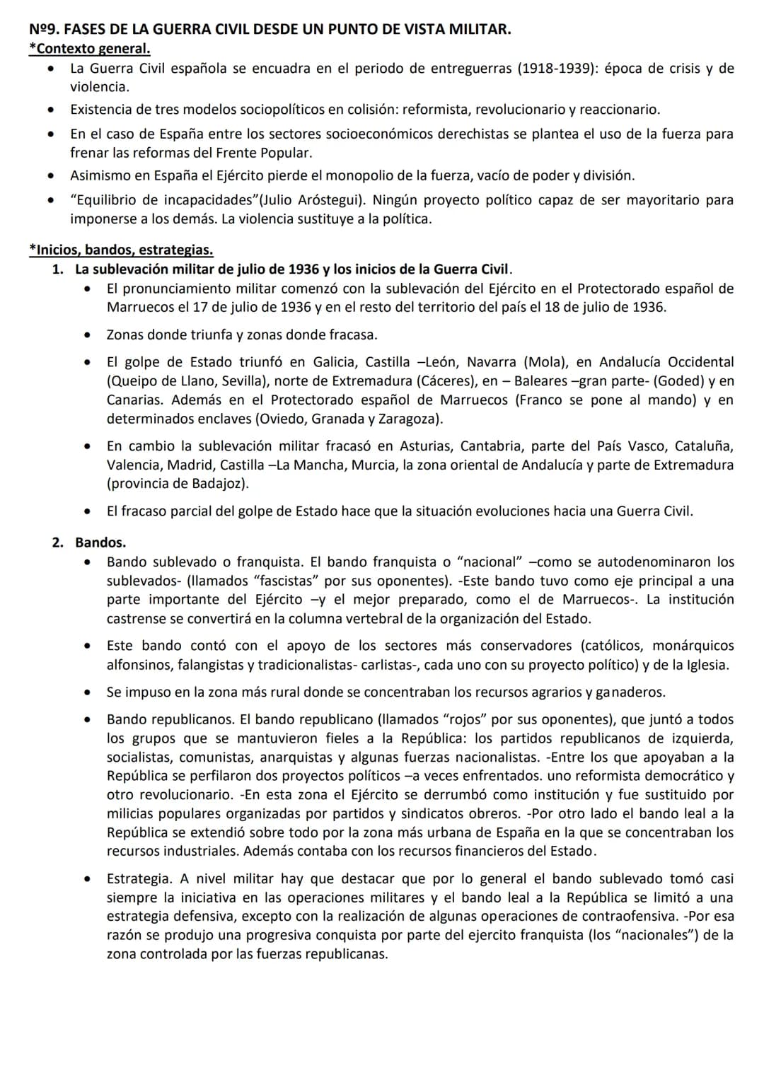 GUERRA CIVIL ESPAÑOLA (1936-1939)
Nº 7. EVOLUCIÓN POLÍTICA Y ECONÓMICA DE AMBOS BANDOS EN LA GUERRA CIVIL ESPAÑOLA.
Durante la Guerra Civil 