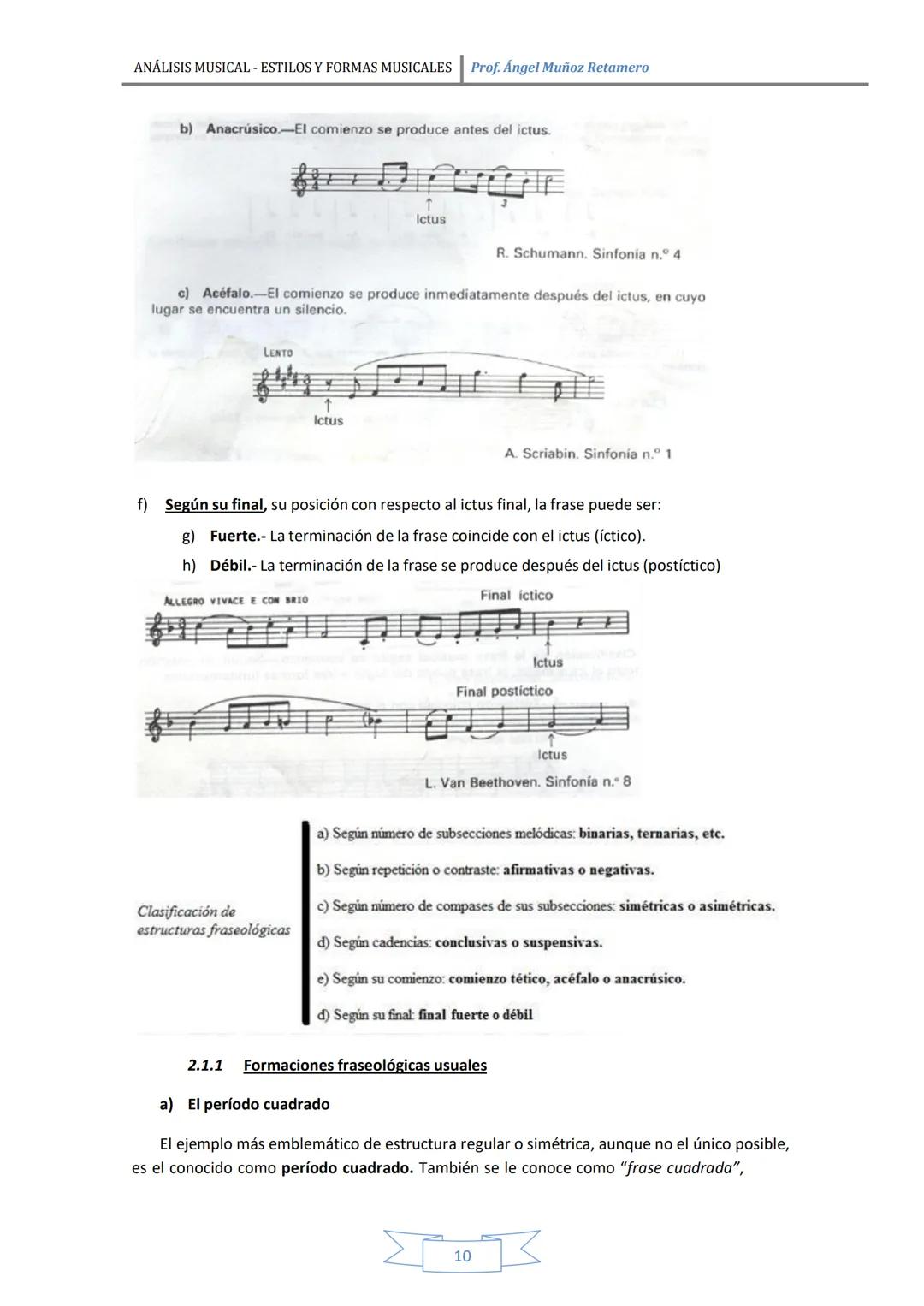ANÁLISIS MUSICAL - ESTILOS Y FORMAS MUSICALES Prof. Ángel Muñoz Retamero
CAPÍTULO 1: CONCEPTOS GENERALES
EL ANÁLISIS...
LOS GÉNEROS MUSICALE
