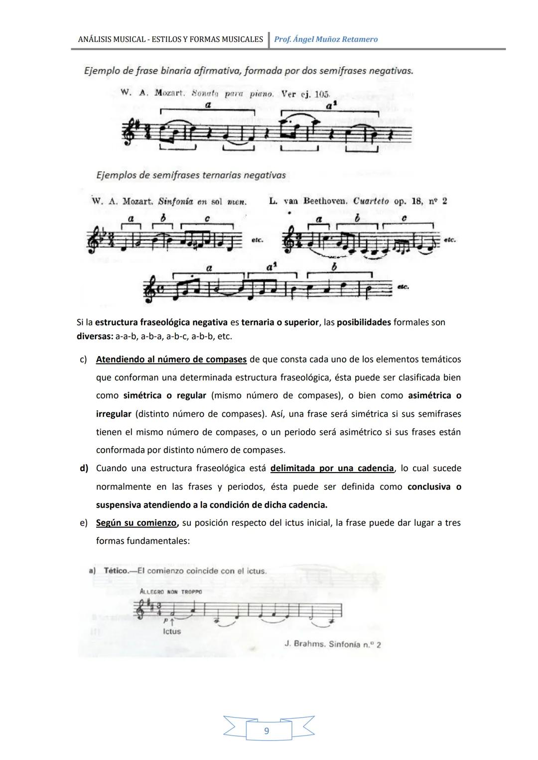 ANÁLISIS MUSICAL - ESTILOS Y FORMAS MUSICALES Prof. Ángel Muñoz Retamero
CAPÍTULO 1: CONCEPTOS GENERALES
EL ANÁLISIS...
LOS GÉNEROS MUSICALE