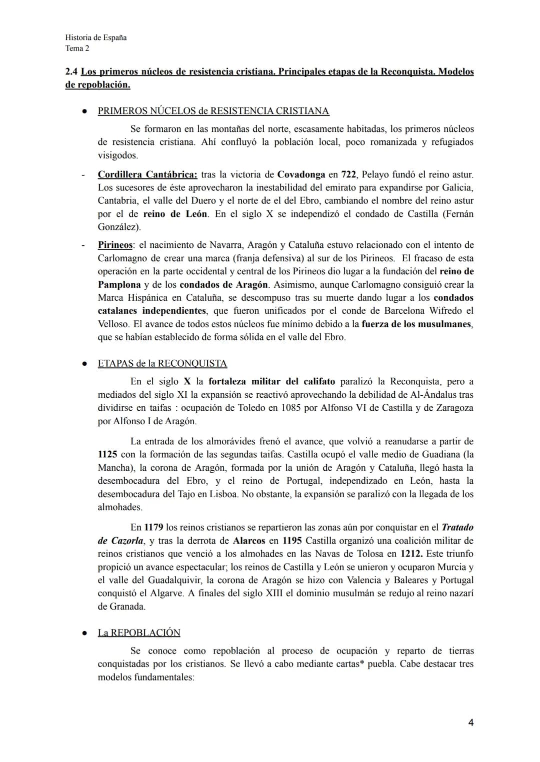 # Historia de España
Tema 2

Apuntes Historia de España
Tema 2: La Edad Media: tres culturas y un mapa político en constante cambio (711-147
