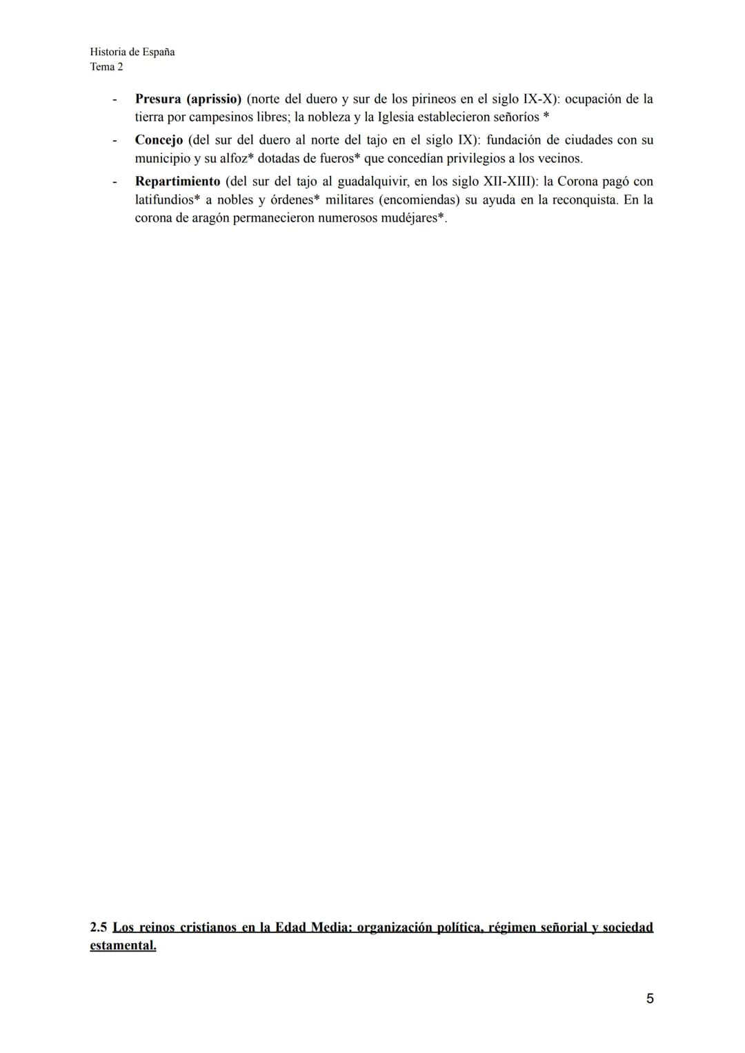 # Historia de España
Tema 2

Apuntes Historia de España
Tema 2: La Edad Media: tres culturas y un mapa político en constante cambio (711-147