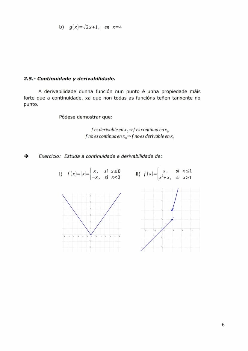 Unidade 2 Derivada dunha función.
2.1.- Definición de derivada dunha función nun punto.
Dada unha función f, a taxa de variación media de f 