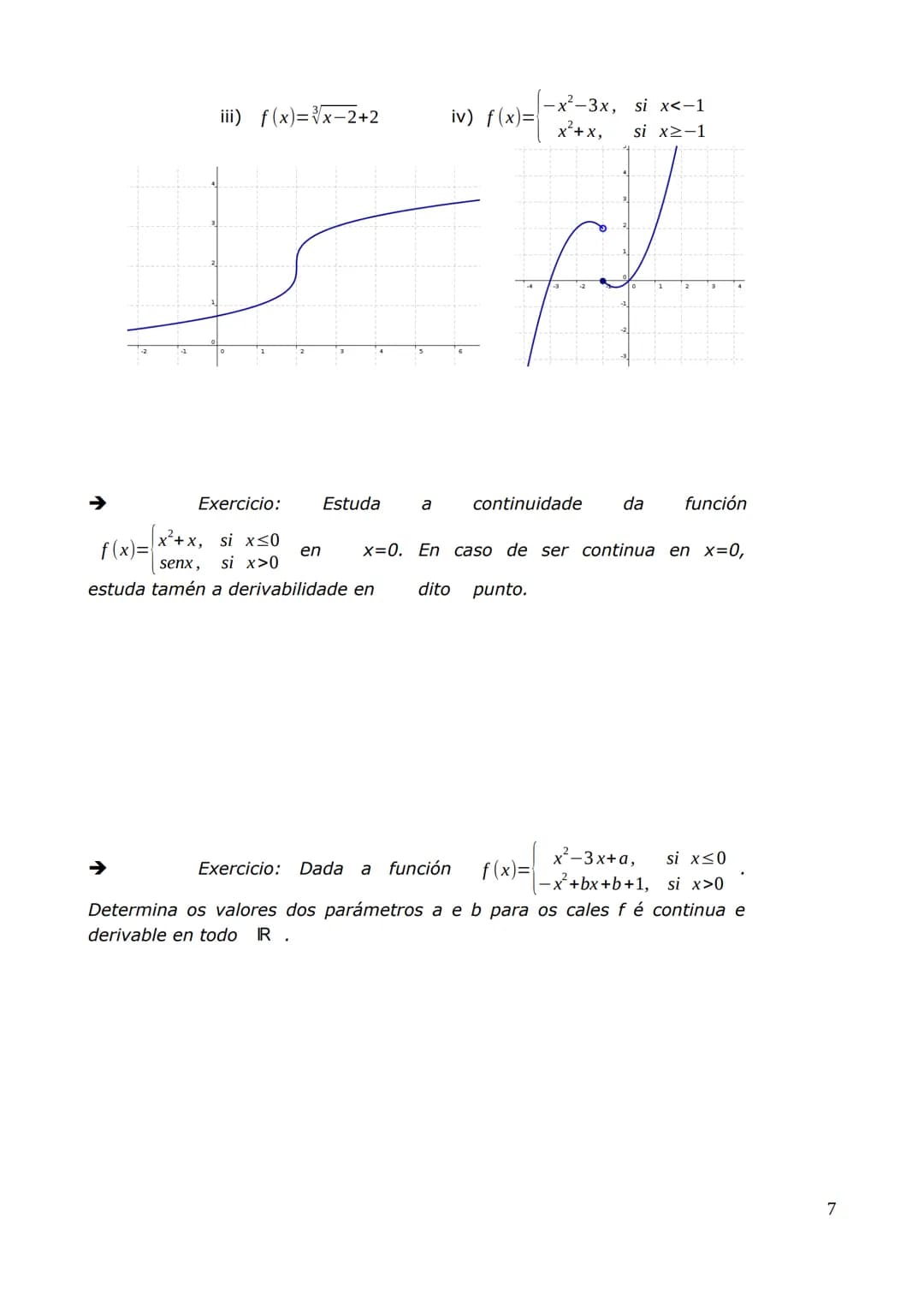 Unidade 2 Derivada dunha función.
2.1.- Definición de derivada dunha función nun punto.
Dada unha función f, a taxa de variación media de f 