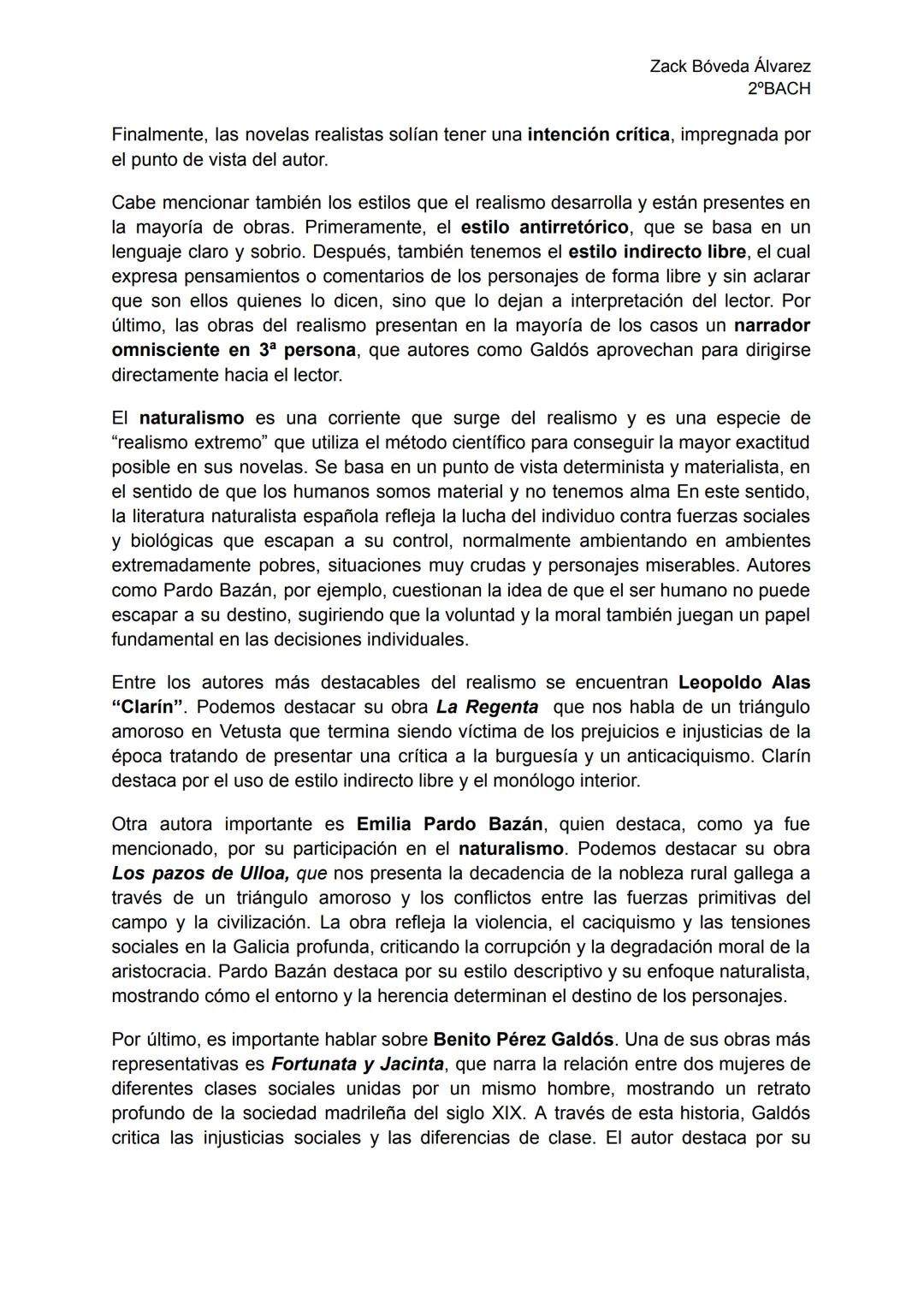 Zack Bóveda Álvarez
2°BACH

LENGUA CASTELLANALiteratura del primer exámen

REALISMO

El realismo español surge a mediados del siglo XIX. Est
