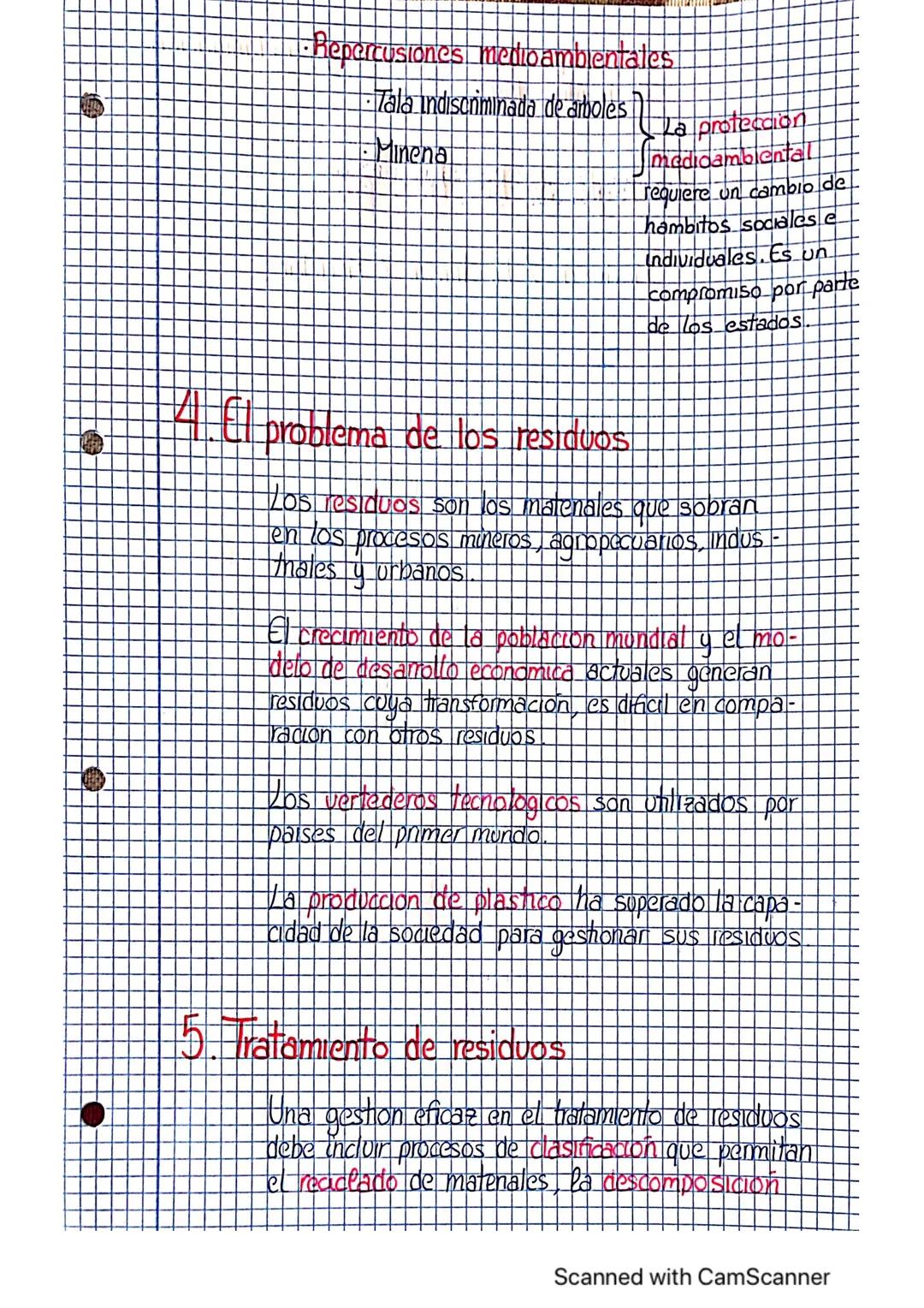 M
2
Recursos Naturales
2. Obtención de Recursos Naturales
3 Repercusiones del uso de los recursos
naturales
6
problema de los residuos
Trata