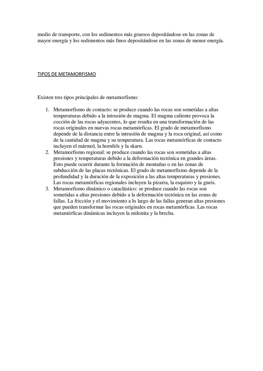ROCAS ÍGNEAS, SEDIMENTARIAS Y METMÓRFICAS
Las rocas se pueden clasificar en tres tipos principales: ígneas, sedimentarias y
metamórficas. A 