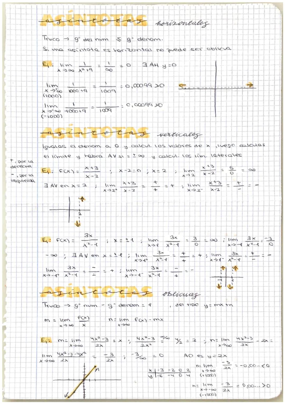 to eas horizontales
Truco 9" del num 5 g denom.
Si une escntote es horizontal no puede ser oblicua
Elim
129
x3∞ x²+9
8
=
a
3AH y=Q
lim
0.000