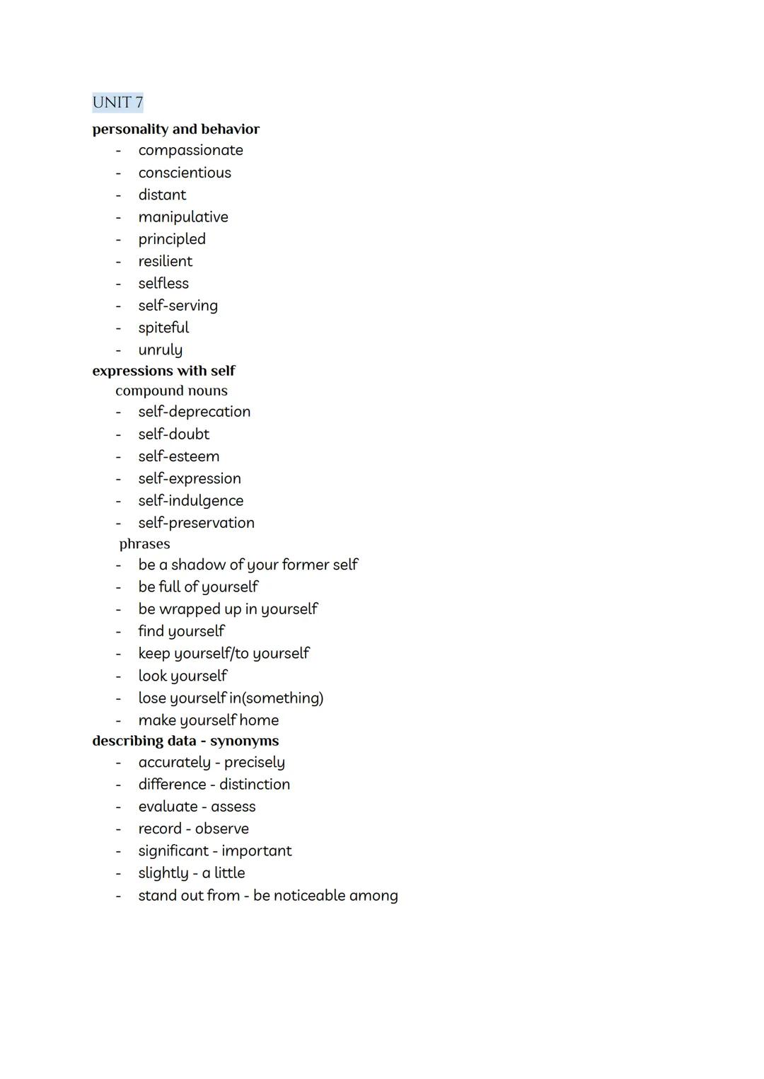# VOCABULARY

UNIT 5

Getting meaning across

- convey transmitir - express a thought so that it is understood by other people
- drone on ha