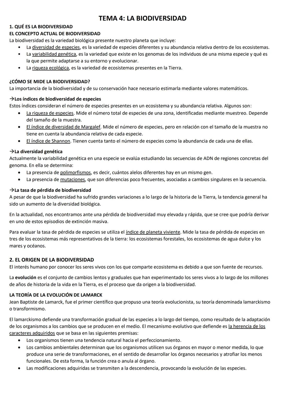 1. QUÉ ES LA BIODIVERSIDAD
EL CONCEPTO ACTUAL DE BIODIVERSIDAD
La biodiversidad es la variedad biológica presente nuestro planeta que incluy