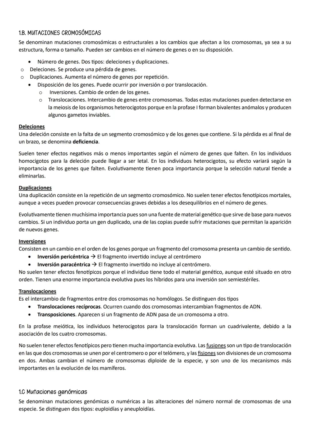 ●
●
1- MUTACIONES, CONCEPTO Y TIPOS.
Definición
Mutación es cualquier cambio en la secuencia de nucleótidos del ADN.
Según el tipo de herenc