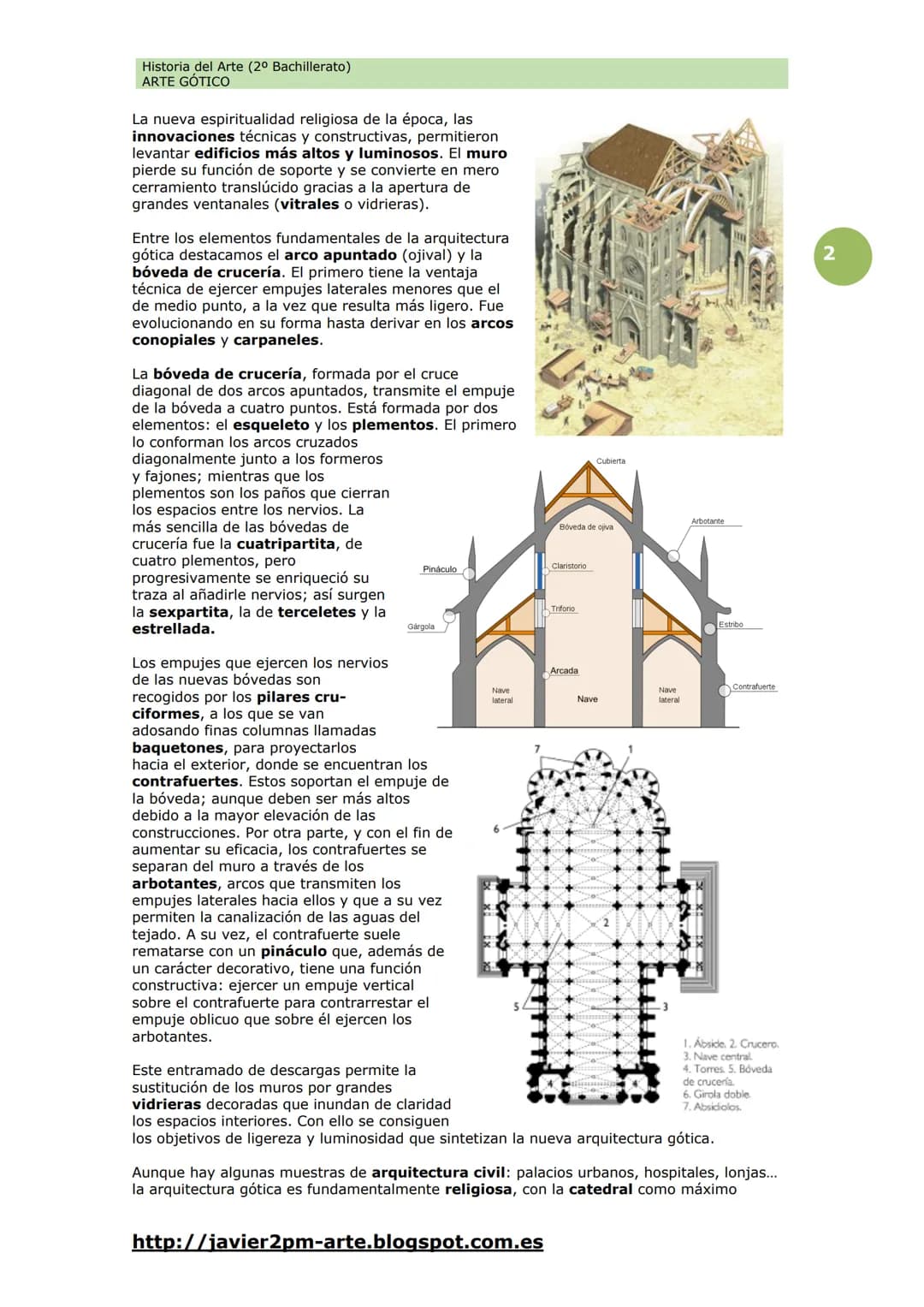 Historia del Arte (2º Bachillerato)
ARTE GÓTICO
Arte Gótico
Durante el siglo XII tuvo lugar un crecimiento notable de la población gracias a