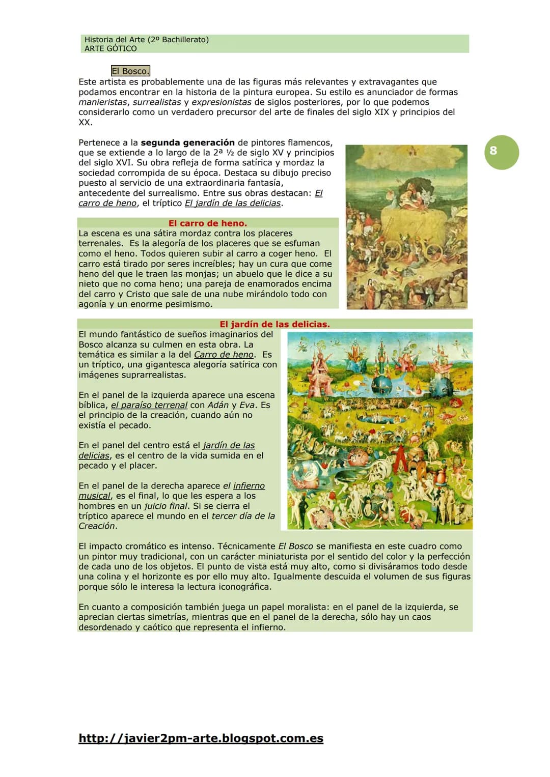 Historia del Arte (2º Bachillerato)
ARTE GÓTICO
Arte Gótico
Durante el siglo XII tuvo lugar un crecimiento notable de la población gracias a