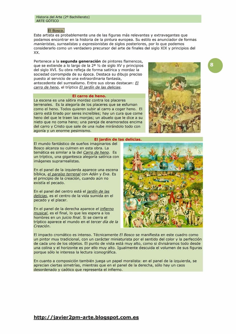 Historia del Arte (2º Bachillerato)
ARTE GÓTICO
Arte Gótico
Durante el siglo XII tuvo lugar un crecimiento notable de la población gracias a