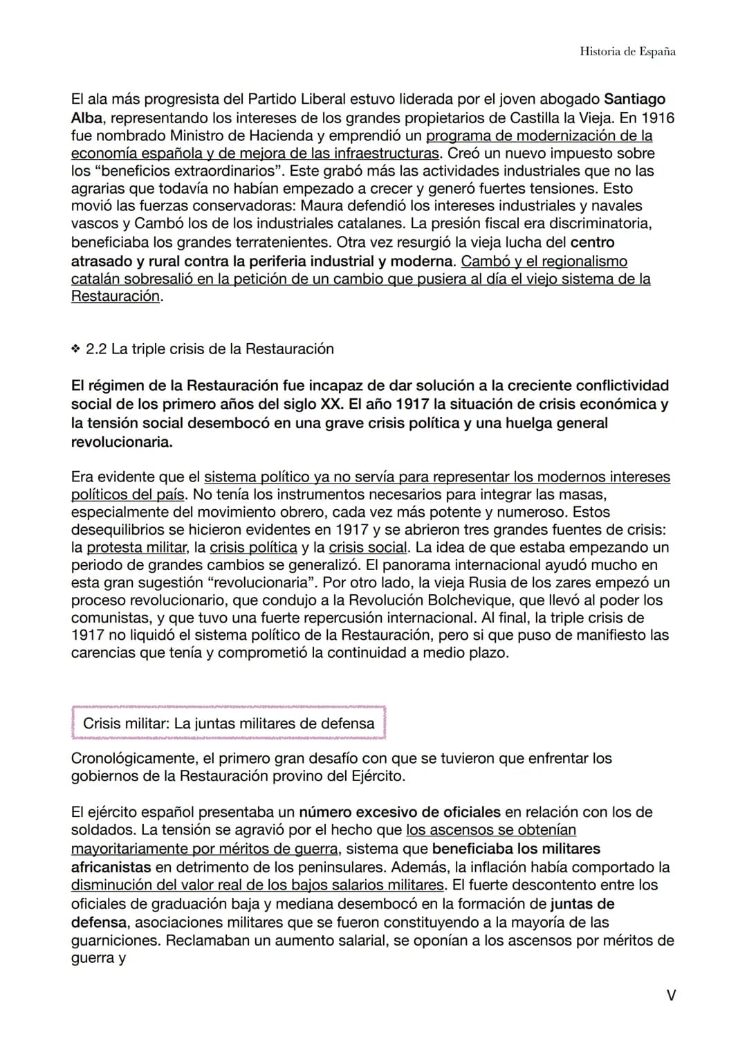 Historia de España
Tema 8 - La crisis de la Restauración i la Dictadura de Primo de Rivera
En la historia de Europa y del mundo, la Gran Gue