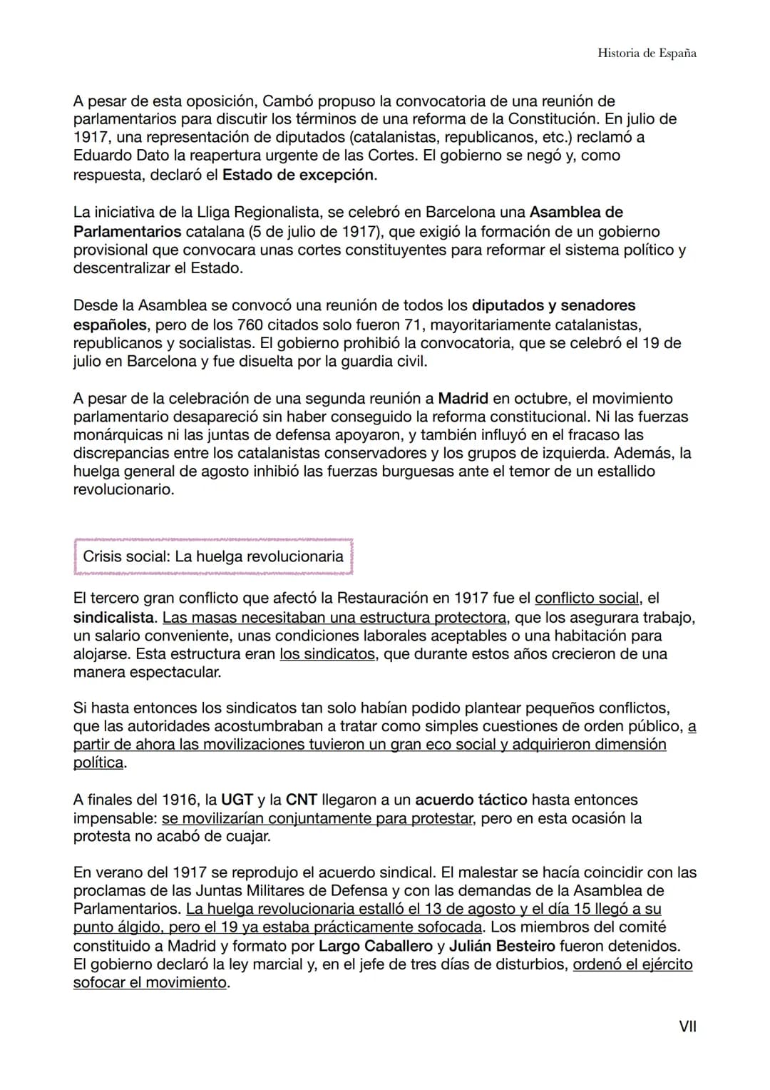 Historia de España
Tema 8 - La crisis de la Restauración i la Dictadura de Primo de Rivera
En la historia de Europa y del mundo, la Gran Gue