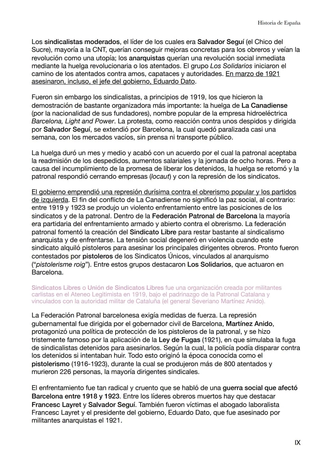 Historia de España
Tema 8 - La crisis de la Restauración i la Dictadura de Primo de Rivera
En la historia de Europa y del mundo, la Gran Gue