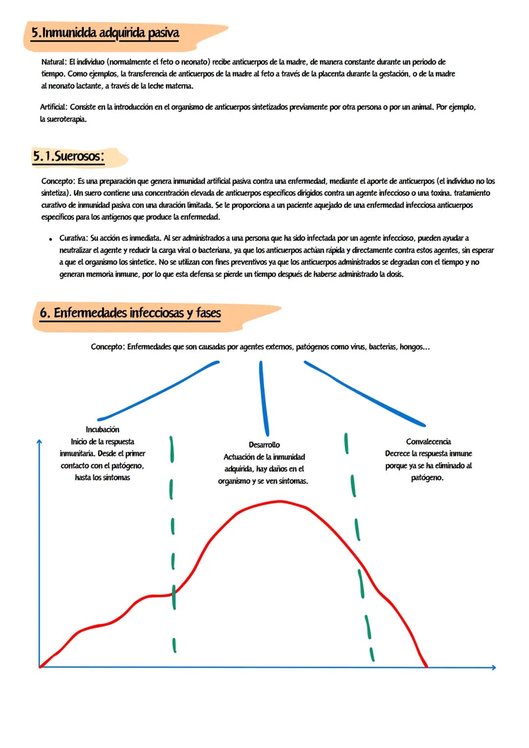 Inmunología
1.Sistema inmunitario e inmunidad
Concepto: Mecanismos de defensa de los seres vivos, que dan inmunidad, resistencia contra agre