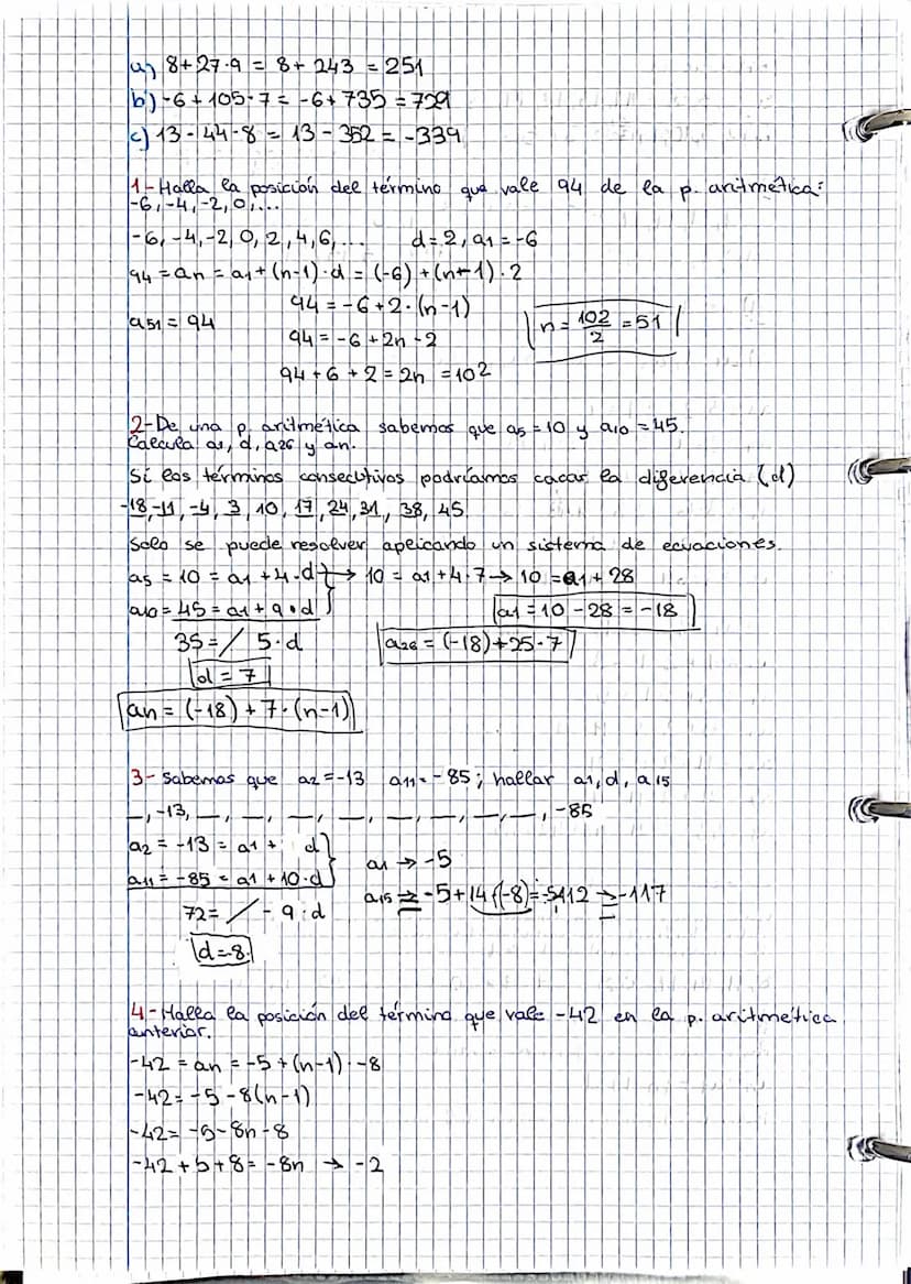 TEMA 6 SUCESIONES Y PROGRESIONES
1- Sucesion: Una sucesión es un conjunto de números ordenados.
Subindlice
as este elemento ocupa la 5ª posi