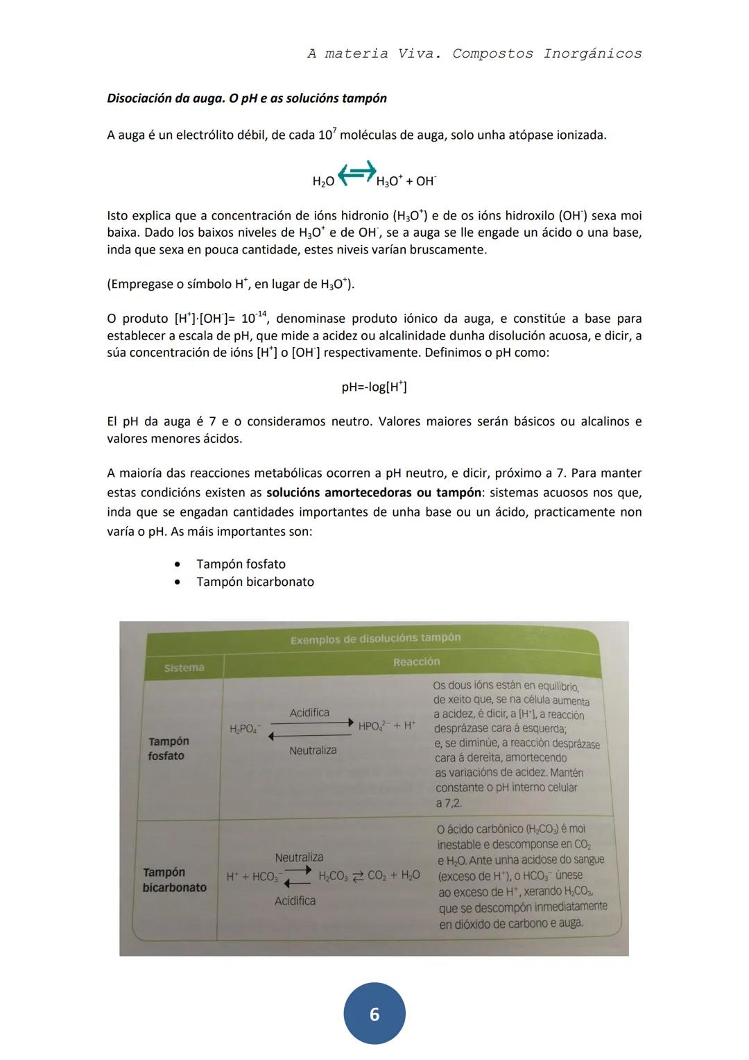 A MATERIA DOS SERES VIVOS
OS COMPOSTOS INORGÁNICOS
1. INTRODUCIÓN
Os seres vivos están compostos principalmente por C, H, O e N; e en
menor 
