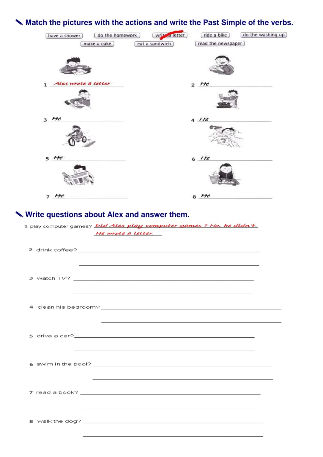 
<h2 id="regularverbs">Regular Verbs</h2>
<p><strong>Affirmative:</strong></p>
<p>The regular verbs in past simple form are as follows:</p>
